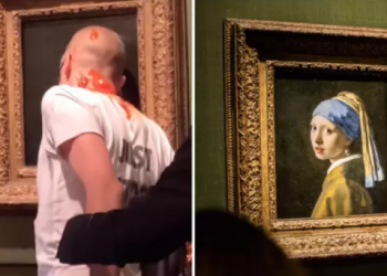 Activistas atacan La joven de la perla de Vermeer
