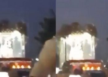 Captaron imagen del beato José Gregorio Hernández en procesión de la Divina Pastora