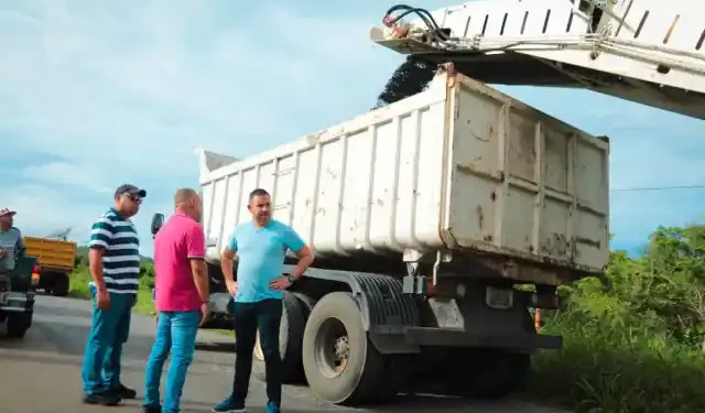 Anzoátegui | Gobernador Luis Marcano inició trabajos de asfaltado en distribuidor de Mesones