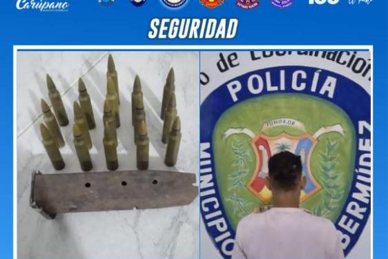 Sucre | Durante vigilancia, la Policía del municipio Bermúdez puso bajo arresto a civíl