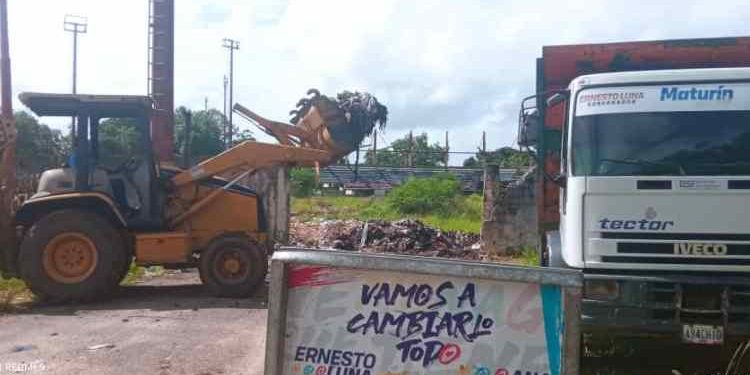 Monagas | Alcaldía de Maturín recogió 30 toneladas de basura ubicada en el estadio de Santa Inés