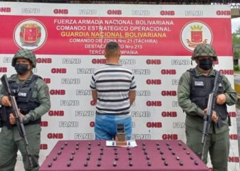 GNB arrestó a hombre que trasladaba 50 dediles de cocaína en su estómago