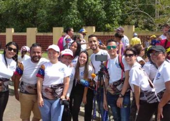 Monagas | Periodistas asistieron a caminata y jornada deportiva en el Paseo Aeróbico de Maturín