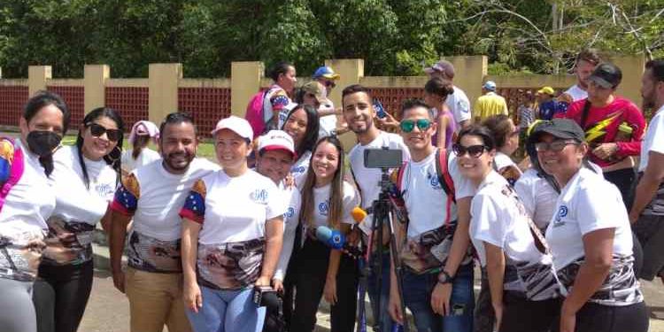 Monagas | Periodistas asistieron a caminata y jornada deportiva en el Paseo Aeróbico de Maturín