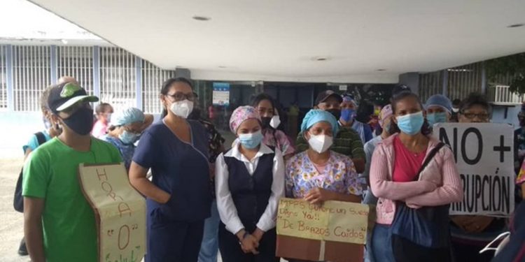 Monagas | Trabajadores de la salud protestaron por desmejora de 40% en los salarios
