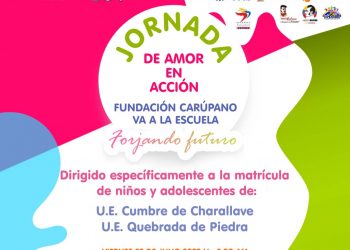Sucre | Jornada de «Amor en acción» y plan «Fundación Carúpano va a la escuela» se efectuarán en Charallave