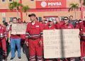 Anzoátegui | Trabajadores de PDVSA Petropiar protestaron para exigir beneficios laborales