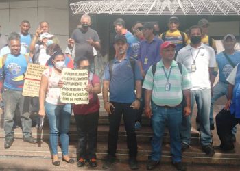 Anzoátegui | Trabajadores de Hidrocaribe protestaron para exigir el cumplimiento de los beneficios contractuales
