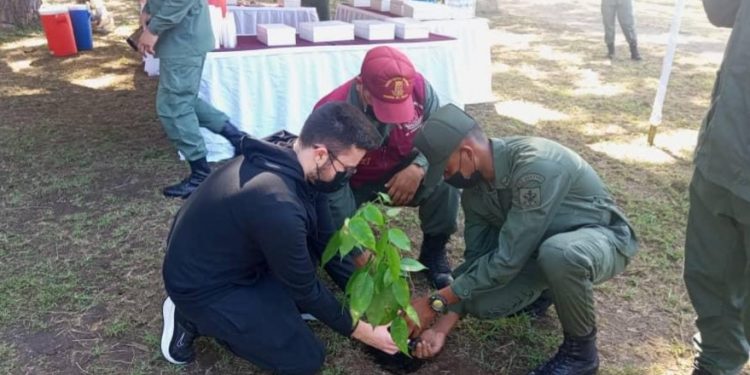 Bolívar | Efectivos de la Guardia Nacional sembraron mil árboles en el Parque Cachamay