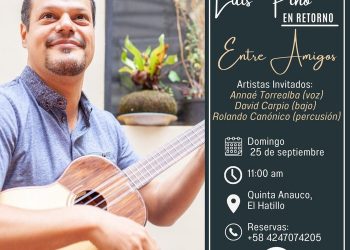 El cuatrista venezolano Luis Pino presenta su recital «Entre Amigos»