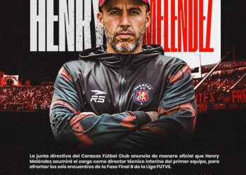 Henry Meléndez es el nuevo entrenador del Caracas FC