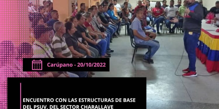 ENCUENTRO CON LAS ESTRUCTURAS DE BASE DEL PSUV,  DEL SECTOR CHARALLAVE