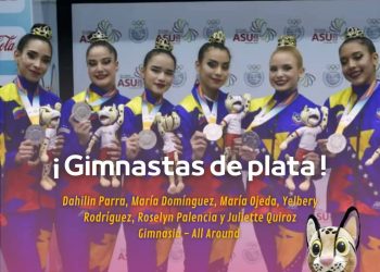 La gimnasia suma medalla de plata para Venezuela en Asunción 2022