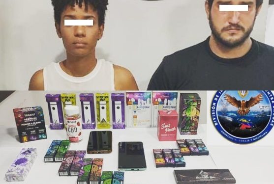 Detenida pareja en Naguanagua por comercializar golosinas y cigarros electrónicos con droga