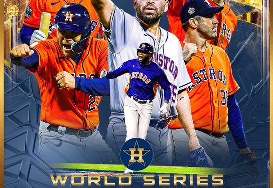 Con jonrón del cubano Yordan Álvarez los Astros se coronan en la Serie Mundial