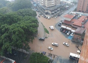 Se registraron inundaciones en Caracas tras precipitaciones de este lunes
