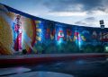 Así quedó el mural con 80.000 tapas plásticas en Maracaibo