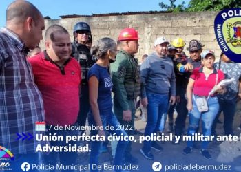 Unión perfecta cívico, policial y militar ante la adversidad