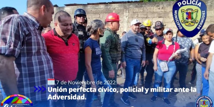 Unión perfecta cívico, policial y militar ante la adversidad