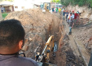 Culminó la rehabilitación del colector caído en Cocolirio, parroquia Santa Catalina