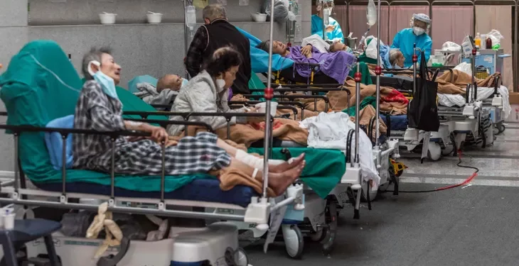 Hospitales desbordados en China tras la ola de casos por covid