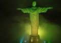 Cristo Redentor se ilumina con los colores de Brasil en honor a Pelé