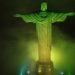 Cristo Redentor se ilumina con los colores de Brasil en honor a Pelé