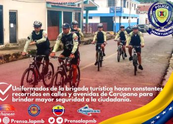 Oficiales de la brigada turística patrullan calles y avenidas de carúpano