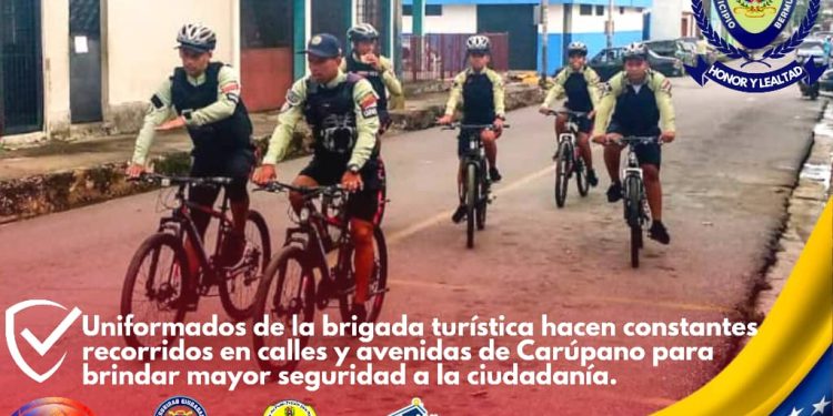 Oficiales de la brigada turística patrullan calles y avenidas de carúpano