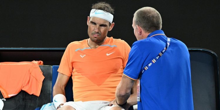 Rafa Nadal sufre una lesión en el psoas iliaco y estará entre 6 y 8 semanas de baja