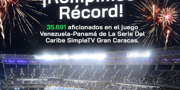 Juego entre Venezuela y Panamá batió récord de asistencia con 35.691 aficionados