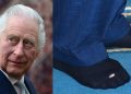 El Rey Carlos III fue captado con un calcetín roto en Londres