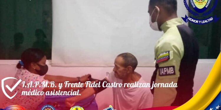 Unas 185 personas, incluyendo 29 privados de libertad en la policía municipal de Bermúdez, fueron atendidas durante una jornada médico asistencial llevada a cabo por el Frente Revolucionario Fidel Castro
