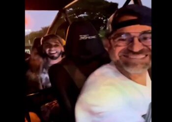 Anuel AA recorrió Valencia junto a Lacava en antesala a su show en el Dracufest