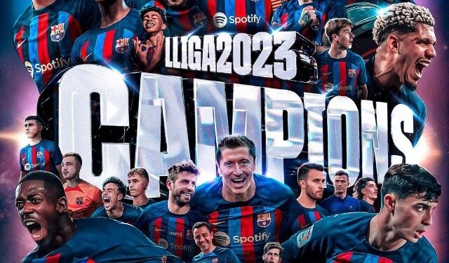 Barcelona se consagró como campeón de la liga española