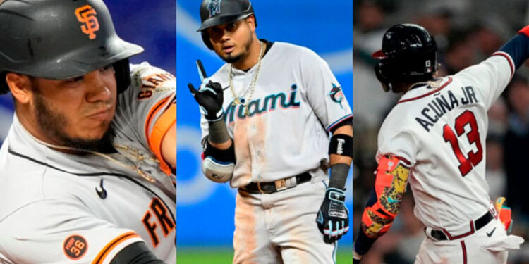 Tres venezolanos lideran carrera por el título de bateo en la MLB
