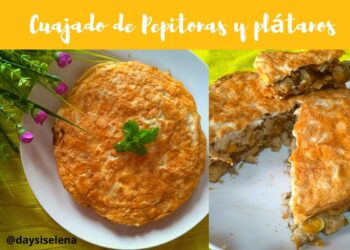 Receta de cuajado de pepitona con plátanos // Paso a paso